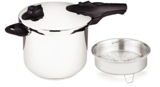 Tramontina Pressure Cooker with Steamer Basket, 6L